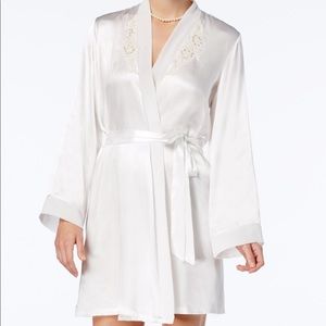 Satin Midnight Short Chemise Nightgown and Robe